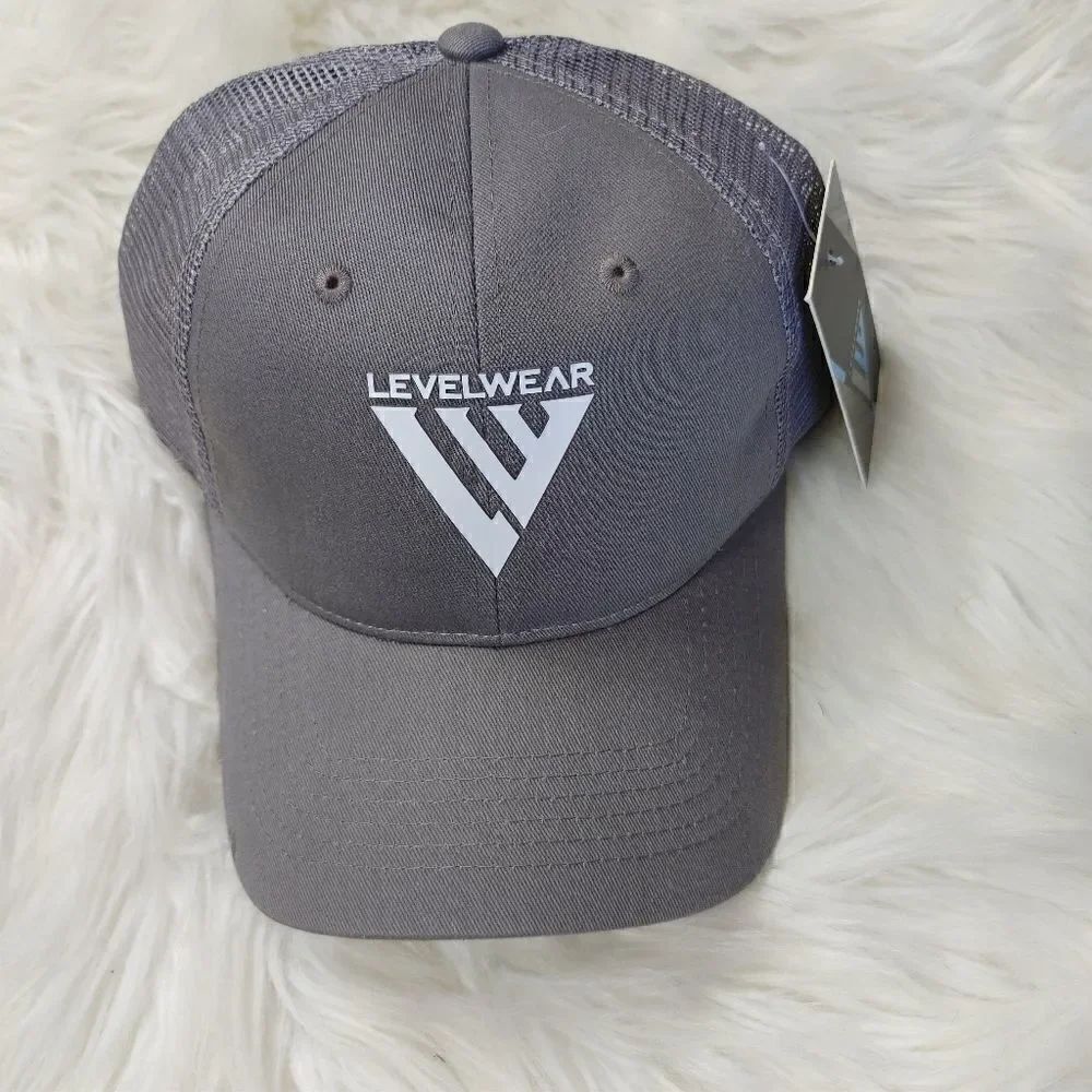 Level Wear La Grange Cap Hat Cool Grey O/S Adjustable Snapback Baseball Hat.